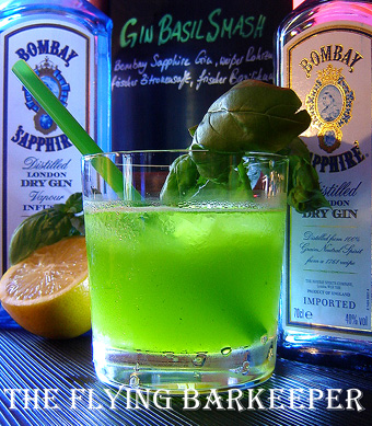 The Flying Barkeeper - Cocktails - Gin Basil Smash