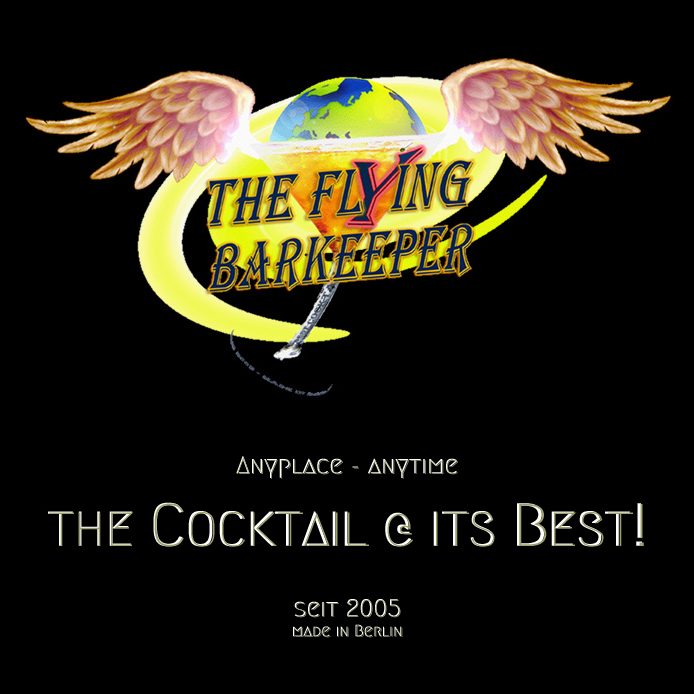 The Flying Barkeeper Header mit Logo The Cocktail @ its best!